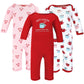 Hudson Baby Unisex Baby Cotton Coveralls Hot Cocoa, 0-3 Months