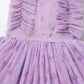 Girls Beach Dress, Girls Dresses - Floral Sequin Boho Pleated Casual Swing Summer Ruffle Dresses For Kids Princess Wedding Guest