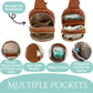 Purple Finch Mini Sling Crossbody Diaper Bag Backpack