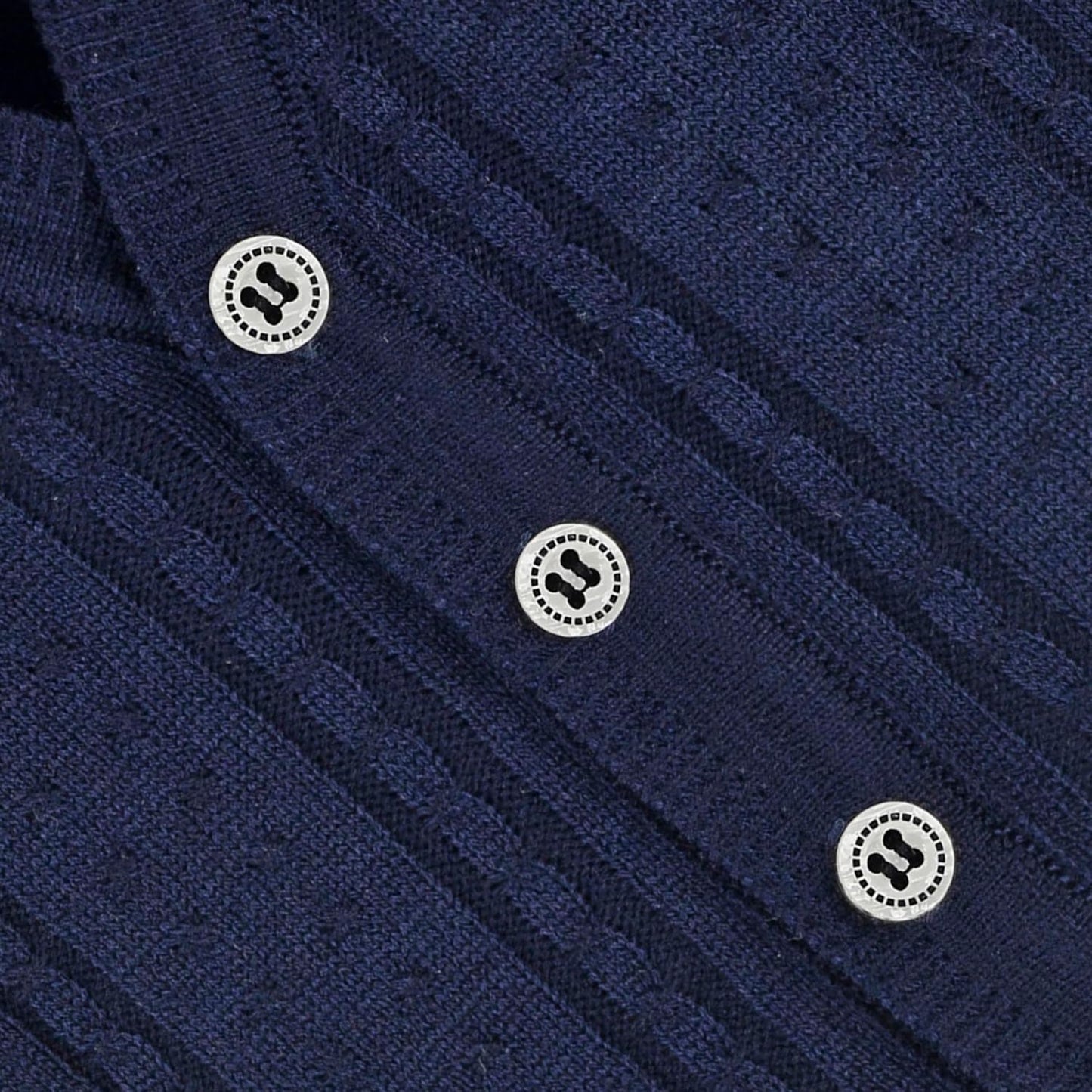 Lilax Baby Boy Cable-Knit Basic Knit Cardigan Sweater 6-9 Months Navy