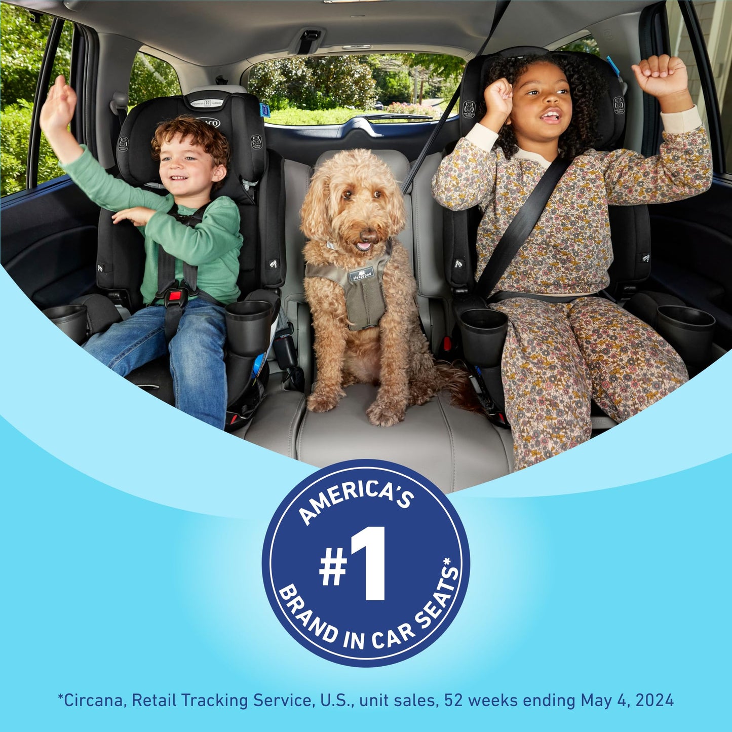 Graco Triride 3-In-1 Convertible Car Seat - Highback Booster, Forward & Rear Facing Modes, Suitable From Newborn To Preschooler,
