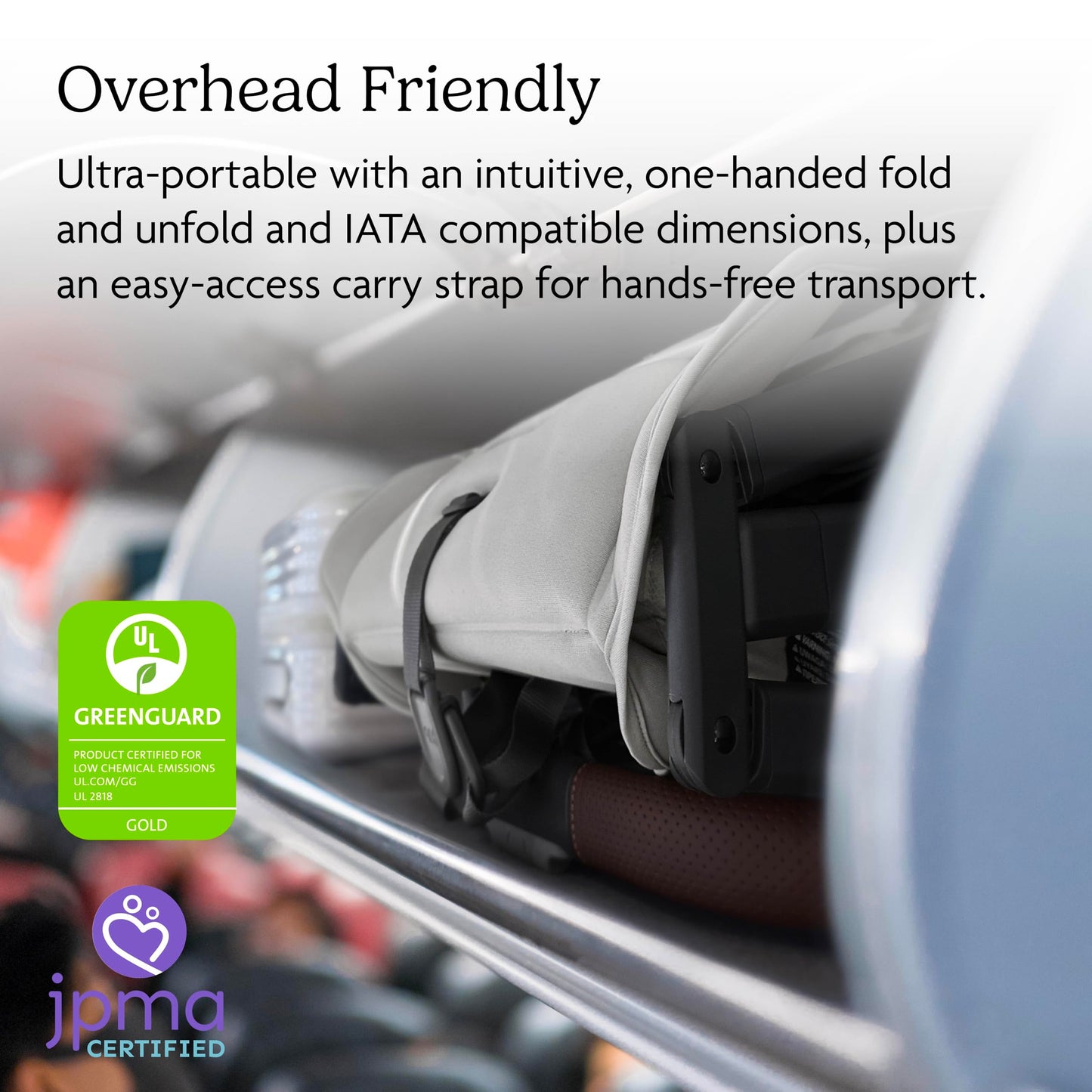 Uppababy Minu V3 Travel Stroller | Lightweight + Compact Design | One-Hand Fold + Unfold | From Birth + Overhead Compatible | Sa