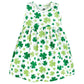 Hudson Baby Baby Girls Cotton And Cardigan Set Casual Dress, Shamrocks, 4T Us