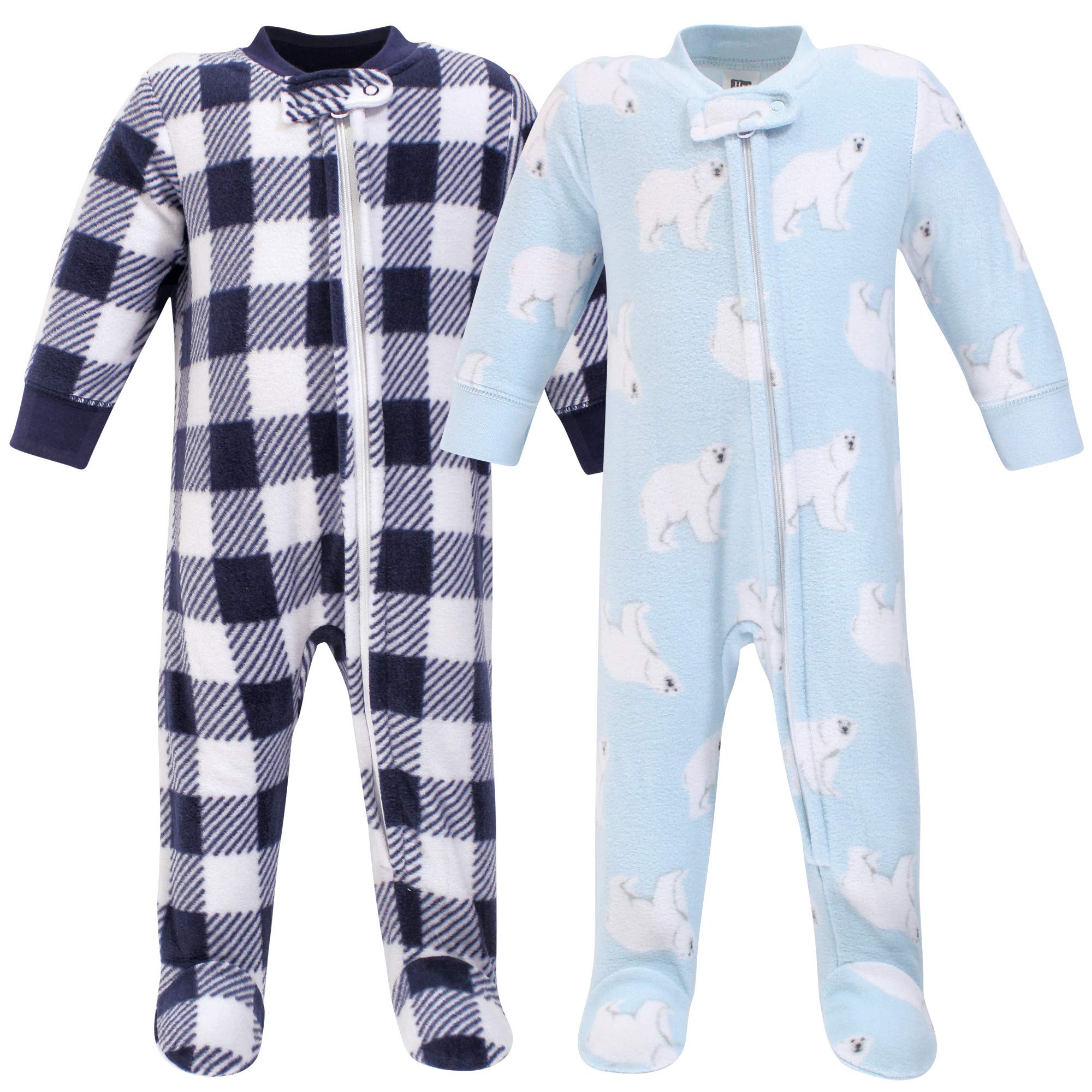 Hudson Baby Unisex Baby Fleece Sleep And Play, Polar Bear, 3-6 Months – Cutebaby WBBAPB07YT7F1B8