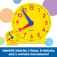 Learning Resources Classroom Clock Kit -25 Pieces, Ages 5+ Clock for Kids, Learning to Tell Time, Clocks for Teaching Time, Teac