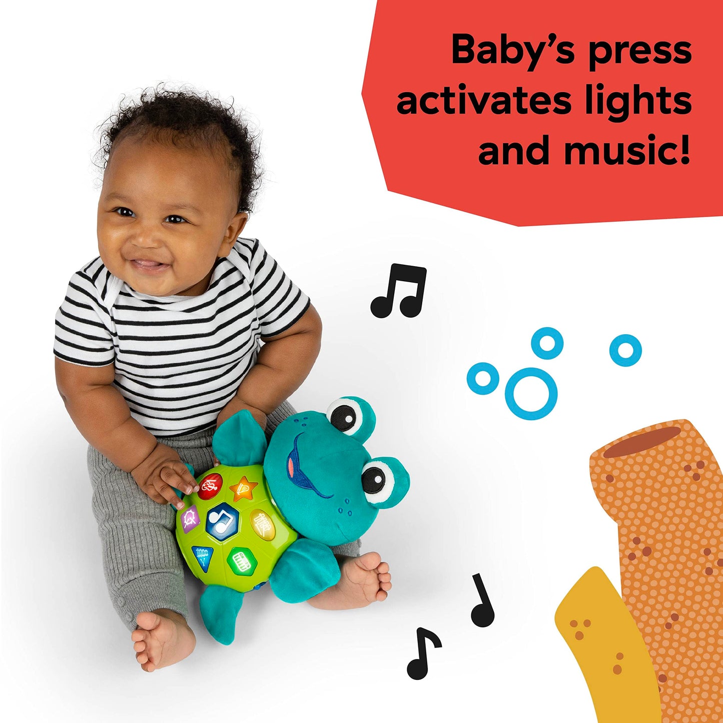 Baby Einstein Ocean Explorers Neptunes Cuddly Plush Composer Musical Discovery Toy, Ages 6 Months and up