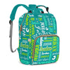 Perarts Personalized Diaper Bag Mommy Bag with Multi-function Shoulders Outdoor Backpack for Newborn Baby Boy Girls, Green Custo