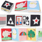 Spiggly Infant Toys 0-6 Months - Baby Mirror Tummy Time Toys - Sensory Books for Babies - Touch and Feel Crinkle Books for Babie