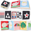 Spiggly Infant Toys 0-6 Months - Baby Mirror Tummy Time Toys - Sensory Books for Babies - Touch and Feel Crinkle Books for Babie