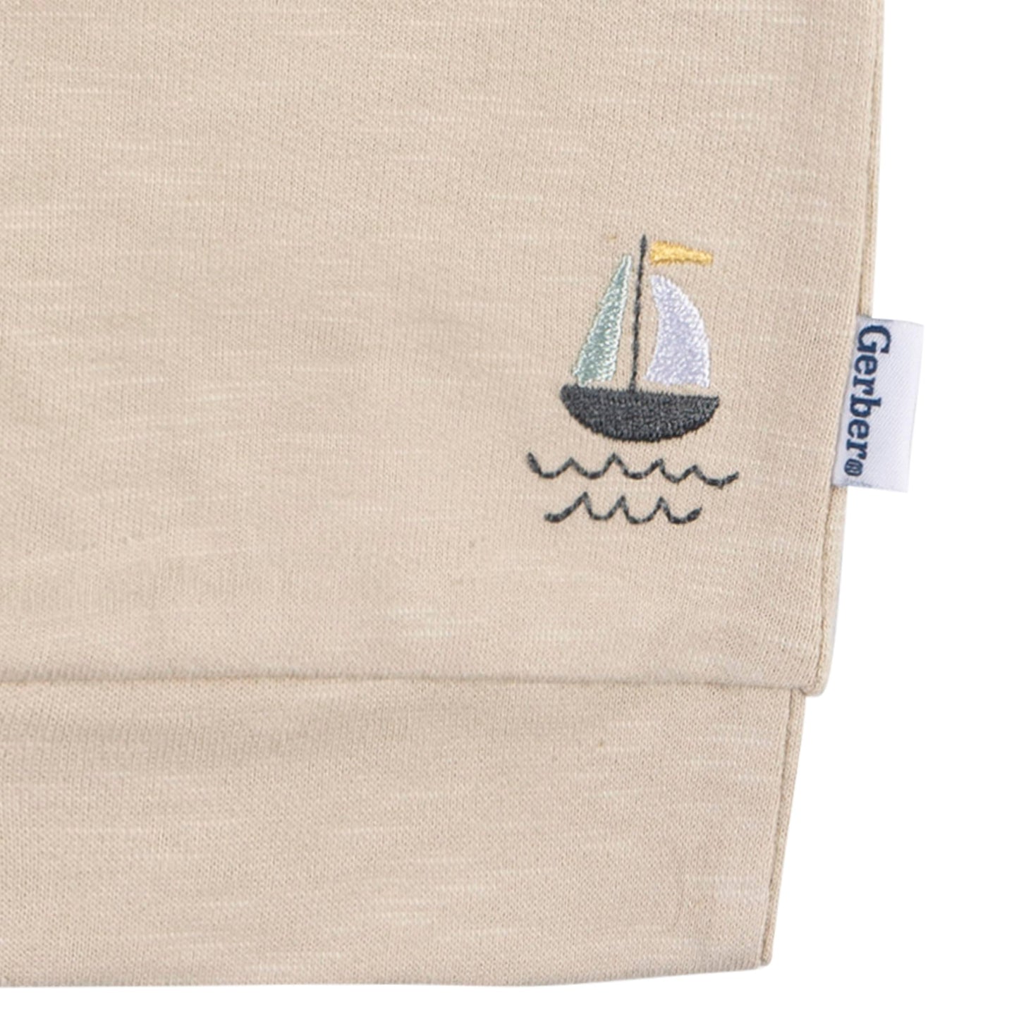 Gerber Baby Boys T-Shirt And Shorts Set, Sailboats, 0-3 Months