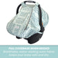 Bristin Baby Car Seat Canopy Stroller Covers for Infant Boy and Girl Babies Stretchy and Kick Proof with Net Multi Use Soft and