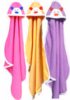 BRANDONN Newborn Original 3PCS.. Big Size (36 X 27) Cute Baby Blankets for Babies (Hotpink, Peach, Purple; Pack of 3)
