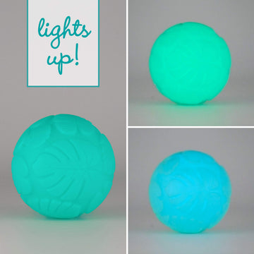 Infantino Activity Ball Set Music & Lights - 4 Colorful, Bouncy, & Multi-Textured Balls for Fine Motor Development for Little Ha