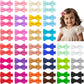 Hair Bows And 1.8' Alligator Clips Set: 60Pcs Fully Lined Hair Accessories For Girls, Toddlers, And Teens (30 Colors In Pairs)