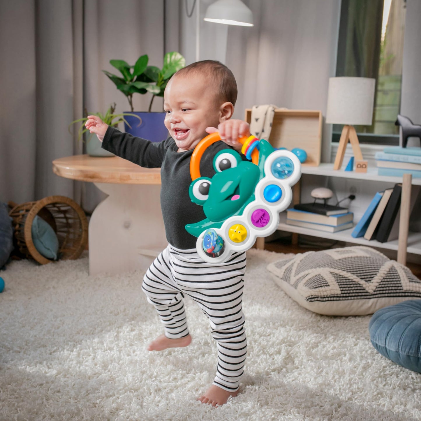 Baby Einstein Ocean Explorers Neptunes Busy Bubbles Sensory Activity Toy, with Interactive Lights and Music, Ages 3+ Months