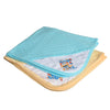Catcub Ultra Soft Cotton Baby Hooded Towel Combo  Pack Of 2 (Blue & Cream)