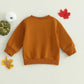 Boebnozcv Baby Boy Girl Halloween Sweatshirt Top Toddler Thick Thighs Pumpkin Pie Print Oversized Sweater Shirts Fall Clothes (B