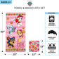 Franco Paw Patrol Girls Kids Bath/Pool/Beach Soft Absorbent Cotton Terry Towel With Washcloth 2 Piece Set, 50 In X 25 In