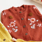 Simplee Kids Baby Cardigan Hand Knitted Cardigan With Hand Embroidery Sweater Long Sleeve Baby Girl Coat For Winter And Autumn 3