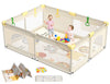 CoziBB Baby Playpen with Mat, 71    59 Extra Large Playpen for Toddler, Play Yard, Baby Fence Play & Sleep Area for Indoor & Out