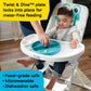 Baby Einstein Ocean Explorers Snack & Splash Compact Folding High Chair, With Water Mat, 5 Point Safety Harness, Ages 6 Months A
