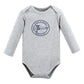 Hudson Baby Unisex Baby Cotton Long-Sleeve Bodysuits, Aviation, 3-6 Months