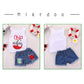 Mikrdoo Toddler Girl Clothes White Sleeveless Tank Top + Denim Shorts Set 2Pcs Little Kid Girl Clothes (2-3 Years, White)