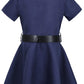 Getyothtop Girls Police Officer Costume Halloween Cosplay Costume (3-4T), Blue