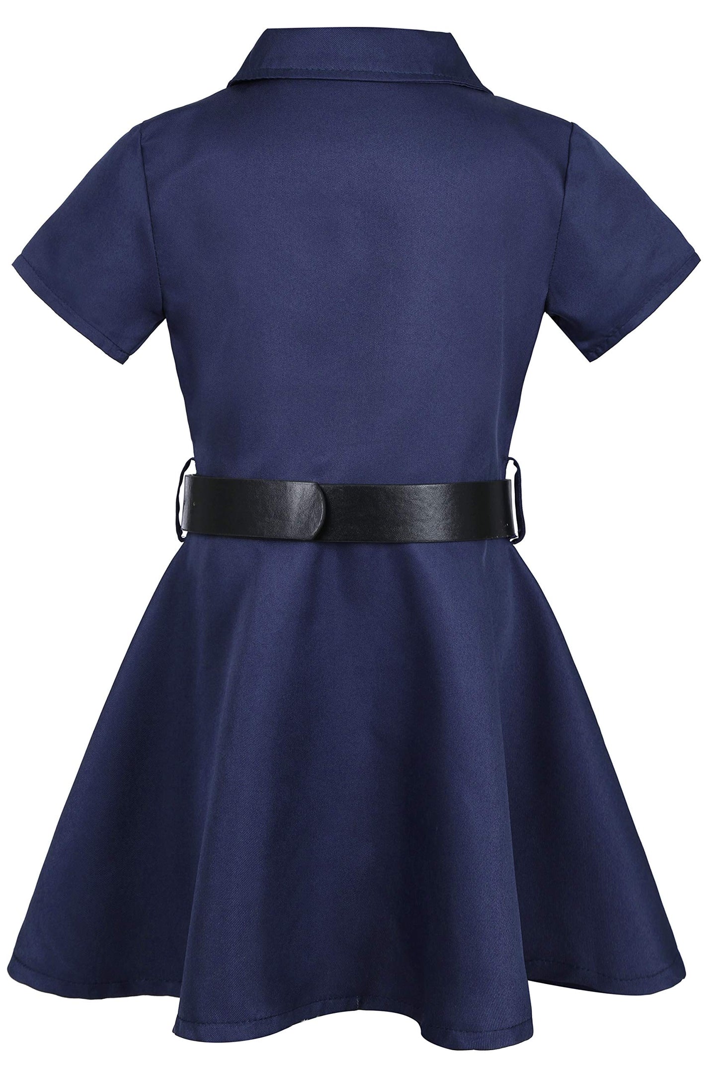 Getyothtop Girls Police Officer Costume Halloween Cosplay Costume (3-4T), Blue