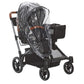 Contours Baby Clear Stroller Rain Cover, Travel Waterproof Weather Shield, Windproof, Protects From Dust And Snow, Baby Stroller