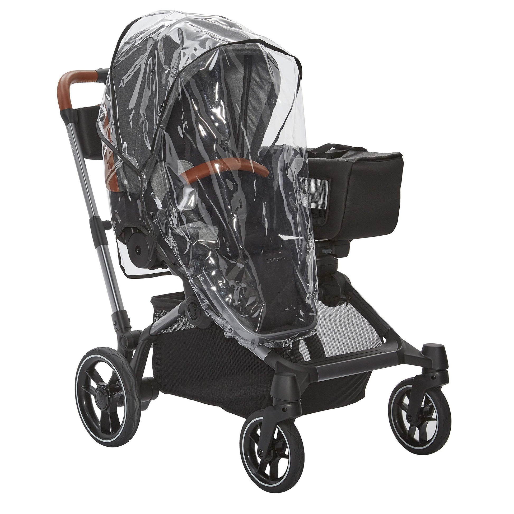 Contours Baby Clear Stroller Rain Cover, Travel Waterproof Weather Shield, Windproof, Protects From Dust And Snow, Baby Stroller