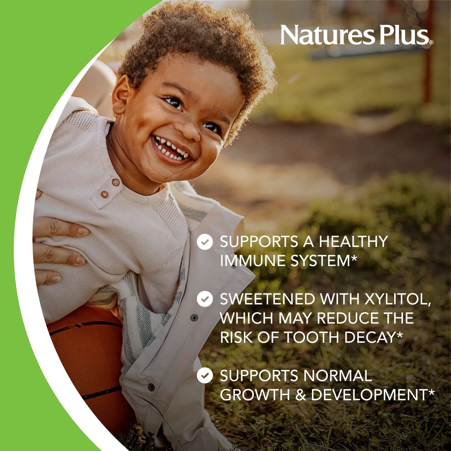 Natures Plus Animal Parade Gold Children'S Chewable Multivitamin - Natural Cherry Flavor - 120 Animal Shaped-Tablets, Pack Of 2
