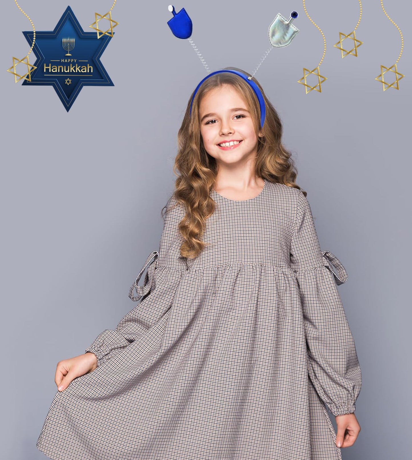 The Dreidel Company Hanukkah Headband - Hanukkah Decorations - Hanukkah Toys (2-Pack)