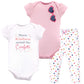 Little Treasure Unisex Baby Cotton Bodysuit And Pant Set, Confetti, 0-3 Months