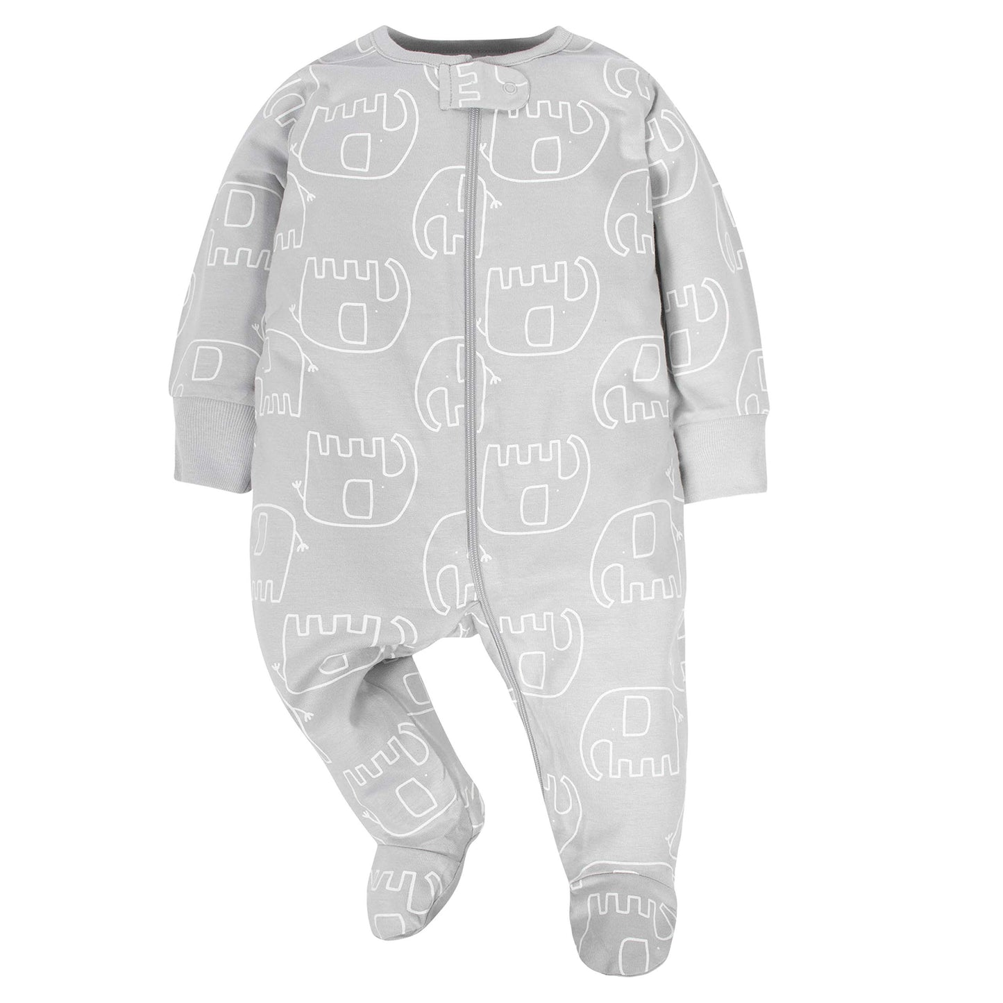 Gerber Baby Girls 4 Pack Sleep N Play Footie Golden Floral 0-3 Months