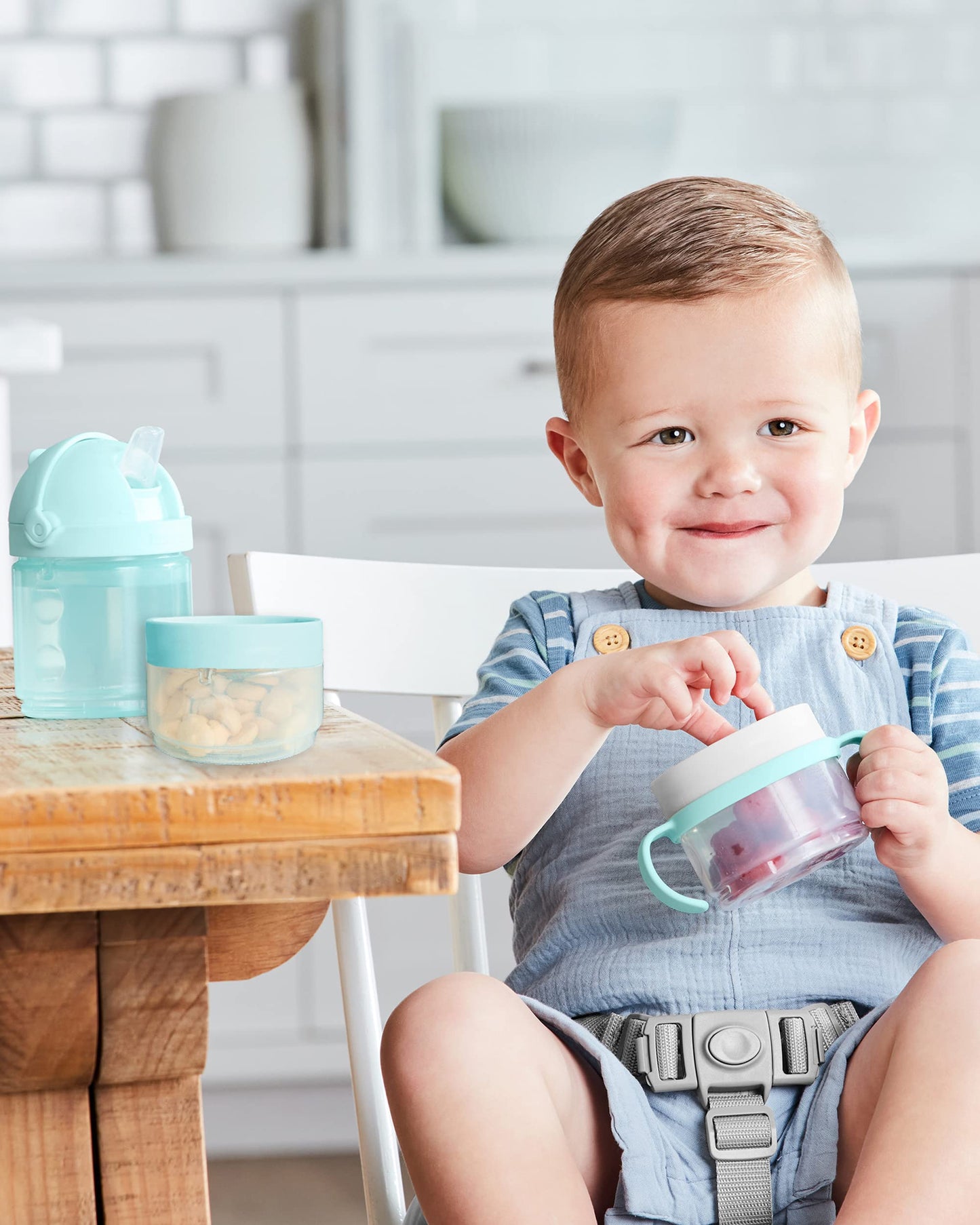 Skip Hop Sip-To-Snack, Teal/Gray
