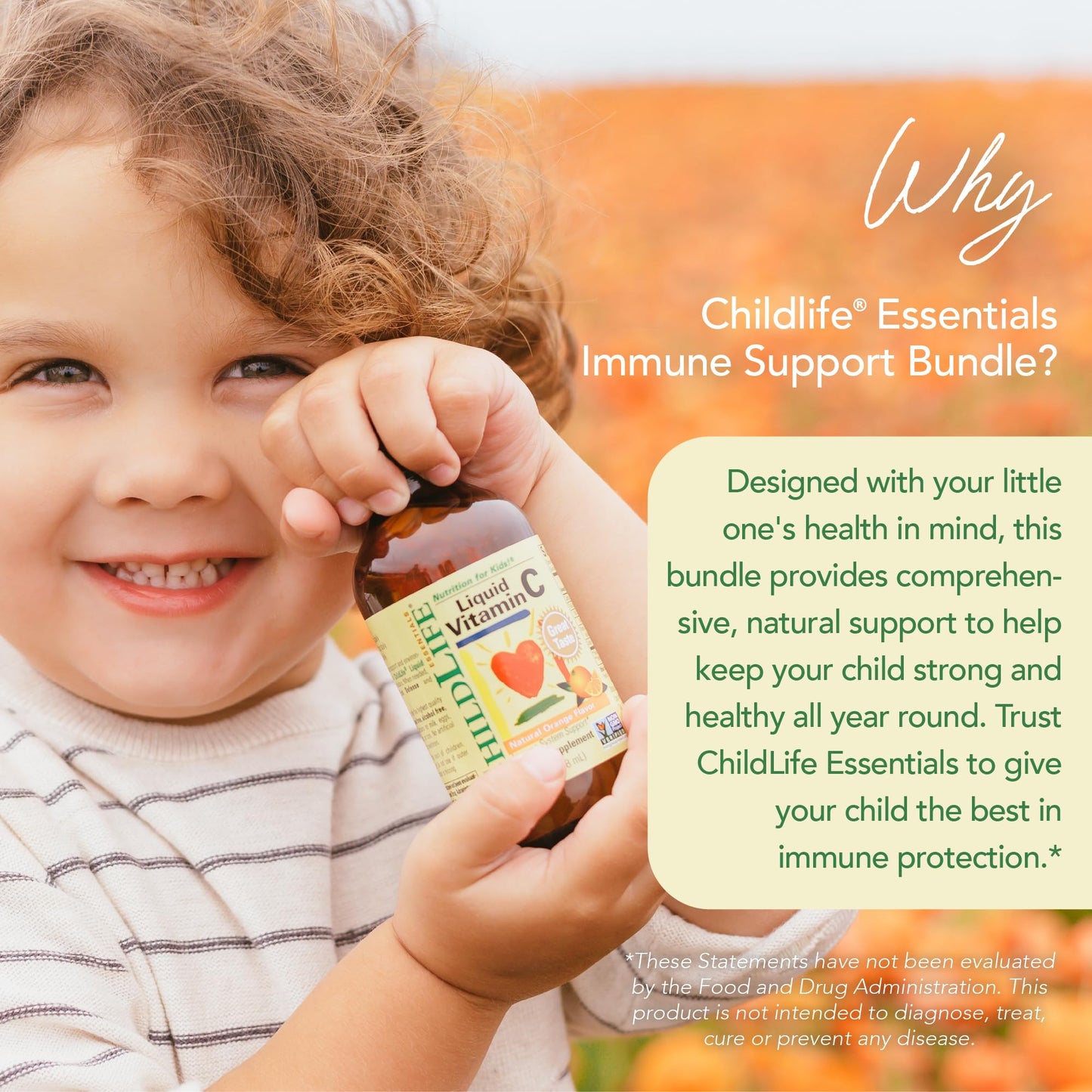 Childlife Essentials Immune Support 4-Pack - Liquid Vitamins & Minerals For Kids, Infants, Toddlers - Includes Vitamin D3, Vitam