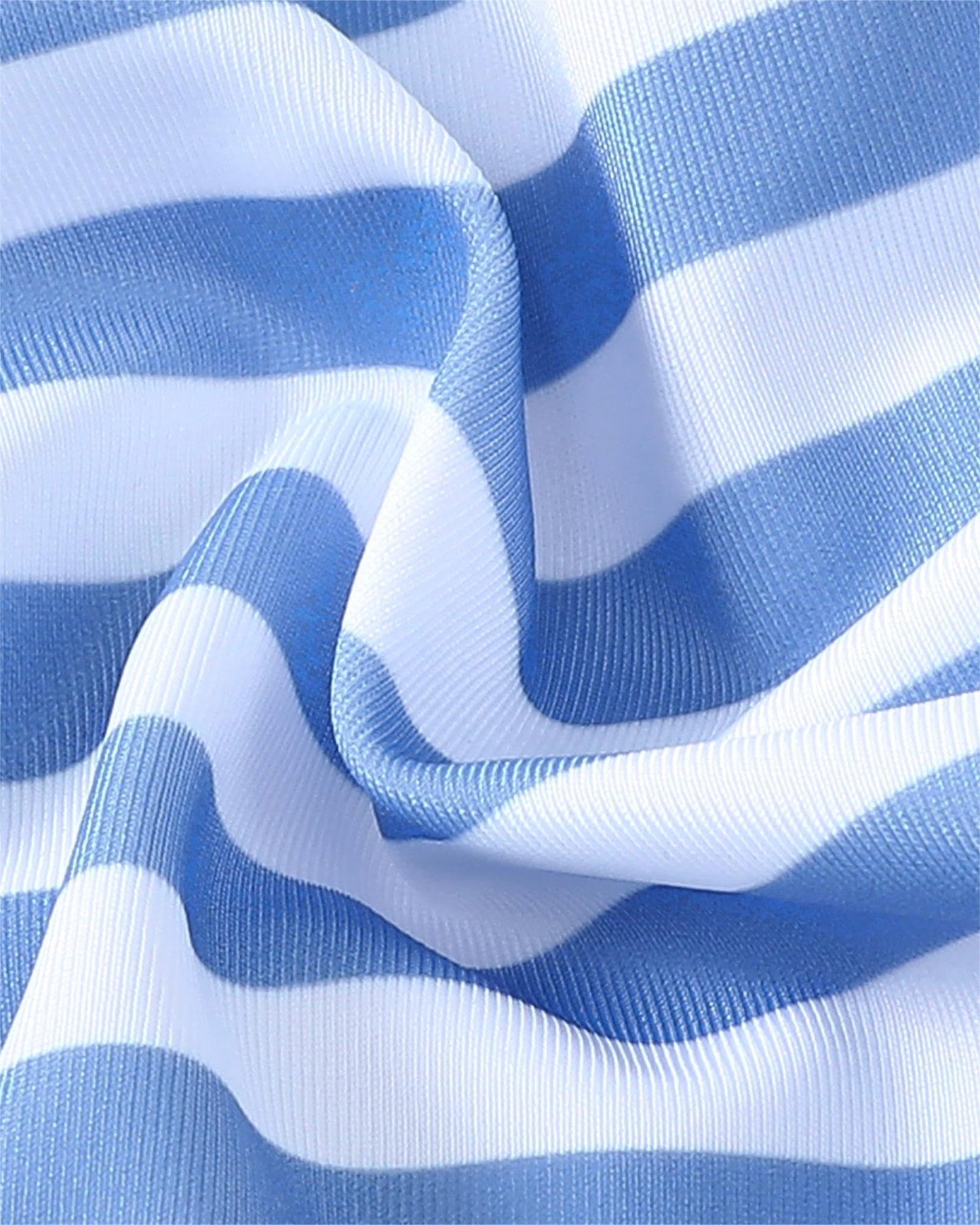 Mioglrie Baby Swimsuit Girl Infant 12-18 Month Bathing Suits Newborn Girls Summer Beach Swimwear Toddler Blue Ruffle Stripe One