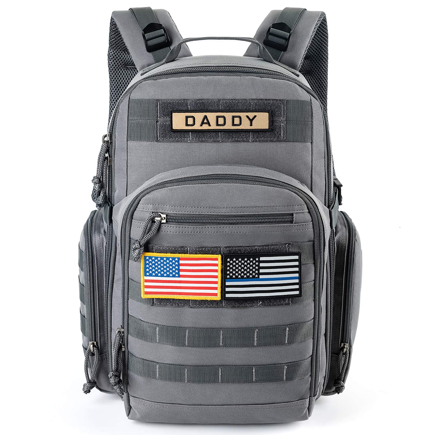 MIRACOL Military Diaper Bag for Men - Large Baby Diaper Backpack for Hiking Travel Trips Camping - Army Daddy Gear Backpack for 
