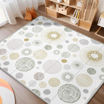 Piglog Extra Large Play Mat for Baby, 0.8 Inch Thick BPA Free, Reversible Foldable Baby Play Mat, 79 x71 Waterproof Foam Floor B