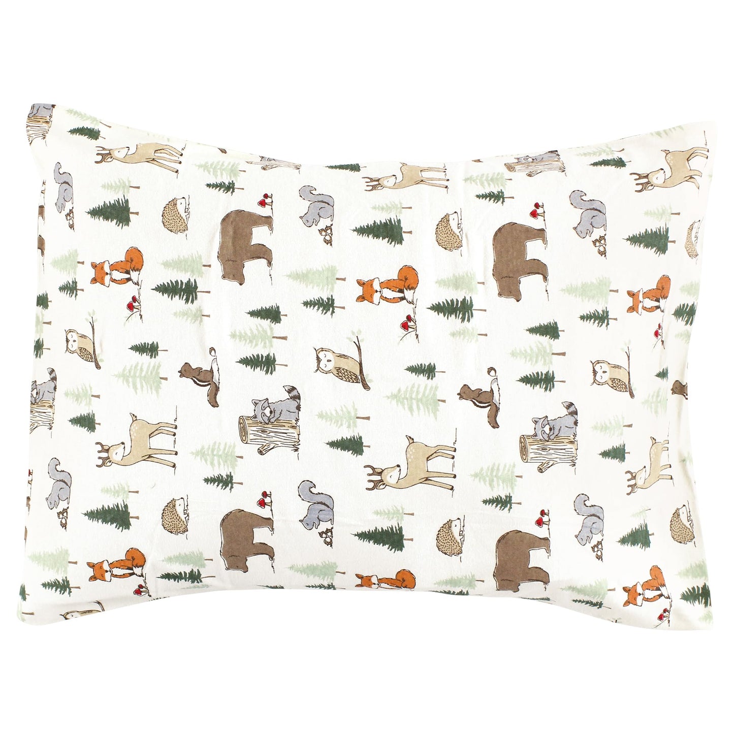 Hudson Baby Unisex Baby And Toddler Cotton Toddler Pillow Case, Forest Animals, One Size