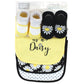 Hudson Baby Unisex Baby Cotton Bib And Sock Set, Pretty Daisy, One Size