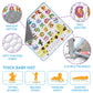 Baby Play Mat For Floor, 2 In 1 Crawling & Learning 50X50 Playpen With Vivid Alphabet & Animal Pattern, Non-Slip One-Piece Foam