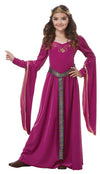 Girls Medieval Princess Costume Medium