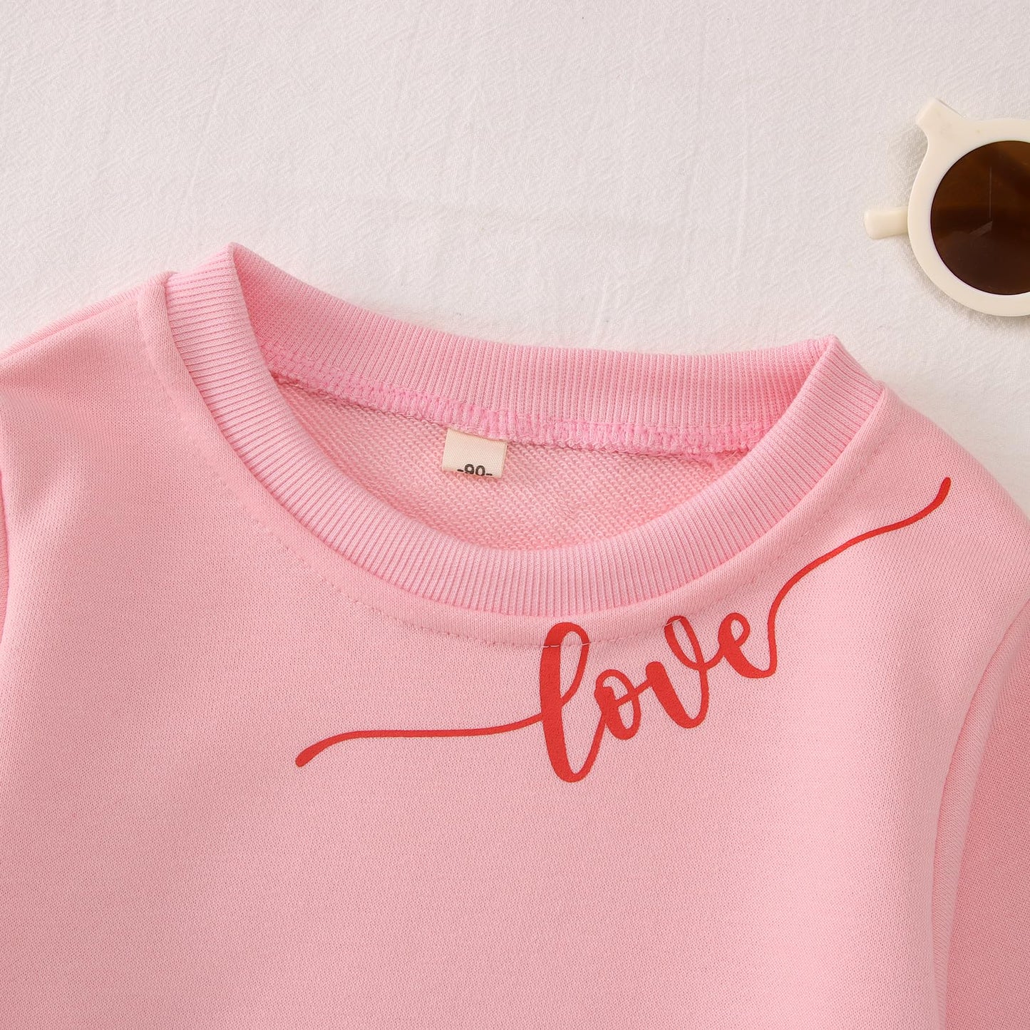 Modntoga Women Valentine'S Day Sweatshirt Toddler Girl Mommy And Me Crewneck Shirt Love Heart Print Long Sleeve Pullover Tops (P