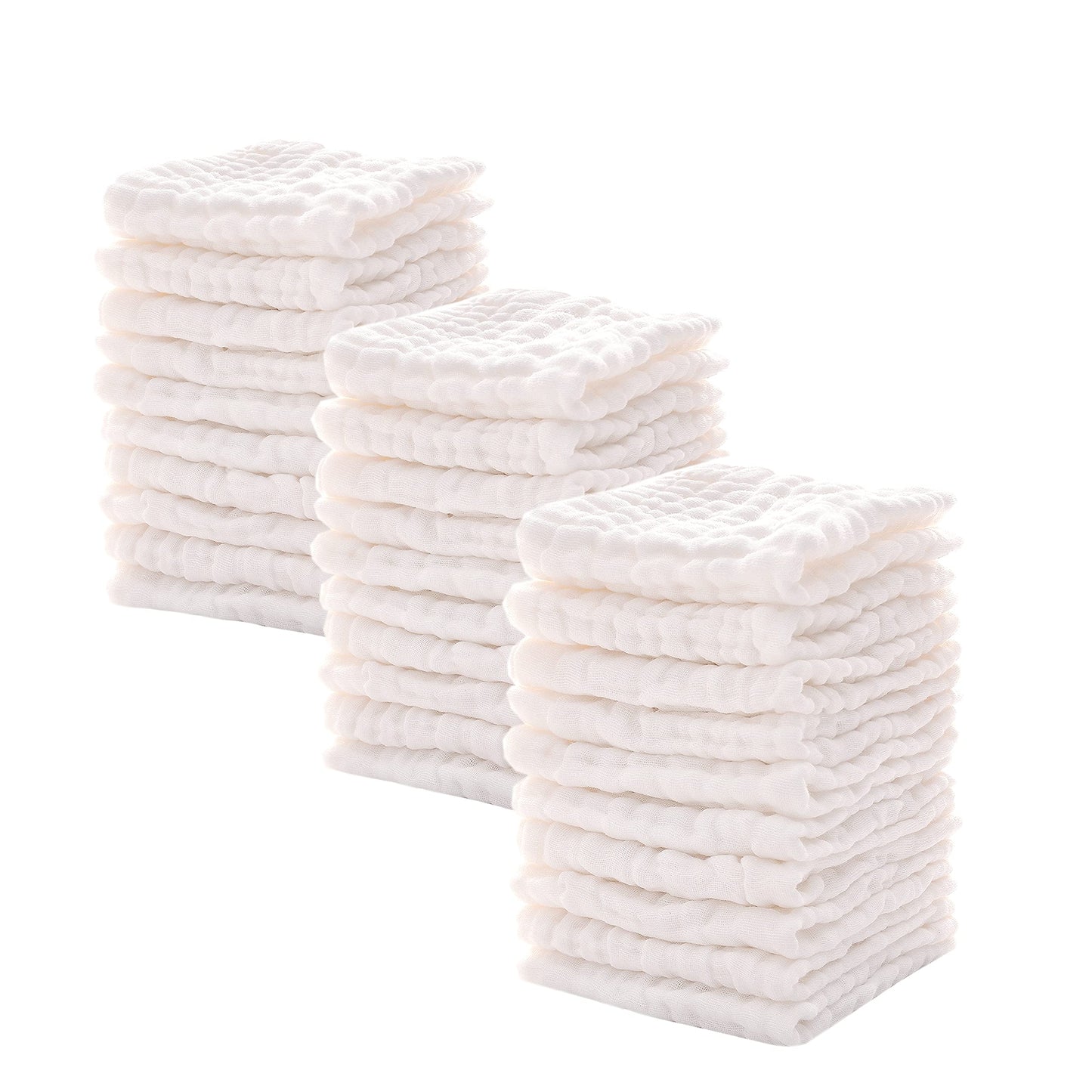 Vivana Baby Muslin Washcloths -6 Layer Soft Absorbent Face Towel - Natural Newborn Wipes For Delicate Skin - Baby Registry As Sh