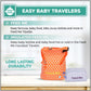 Easy Baby - Diaper, Bottle, And Supplies - Organizer Pouches And Changing Pad - Change, Feed, Dress, And Clean Me (8 Pack Laguna