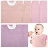 Foaincore 6 Pcs Pullover Baby Bibs Cotton Terry Toddler Absorbent Infant for Feeding and Drooling Towel Bib (Soft Colors)
