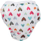 Kushies Baby Waterproof Training Pant (38-44 Pounds), Doodle White Hearts, X-Large