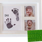 Ultimate Baby Ink Hand & Footprint Kit - Safe Ink Pad Stamp, Paper, Frame, & Stencil For Baby Shower, Registry, Newborn, New Mom
